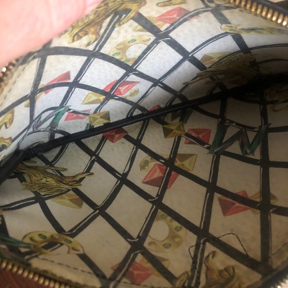 MCM Authentic Zip Pouch Viesto Wristlet In Cognac - Picture 10 of 13